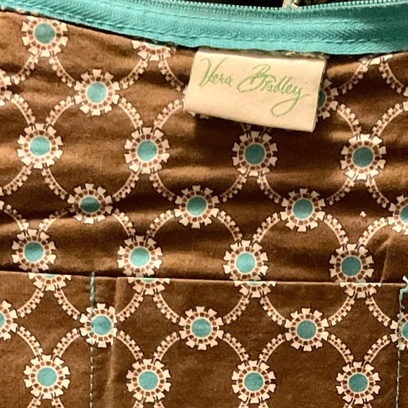 Vera Bradley Shoulder TOTALLY TURQ Retired Spring 2010 in Excellent Condition - Picture 6 of 7